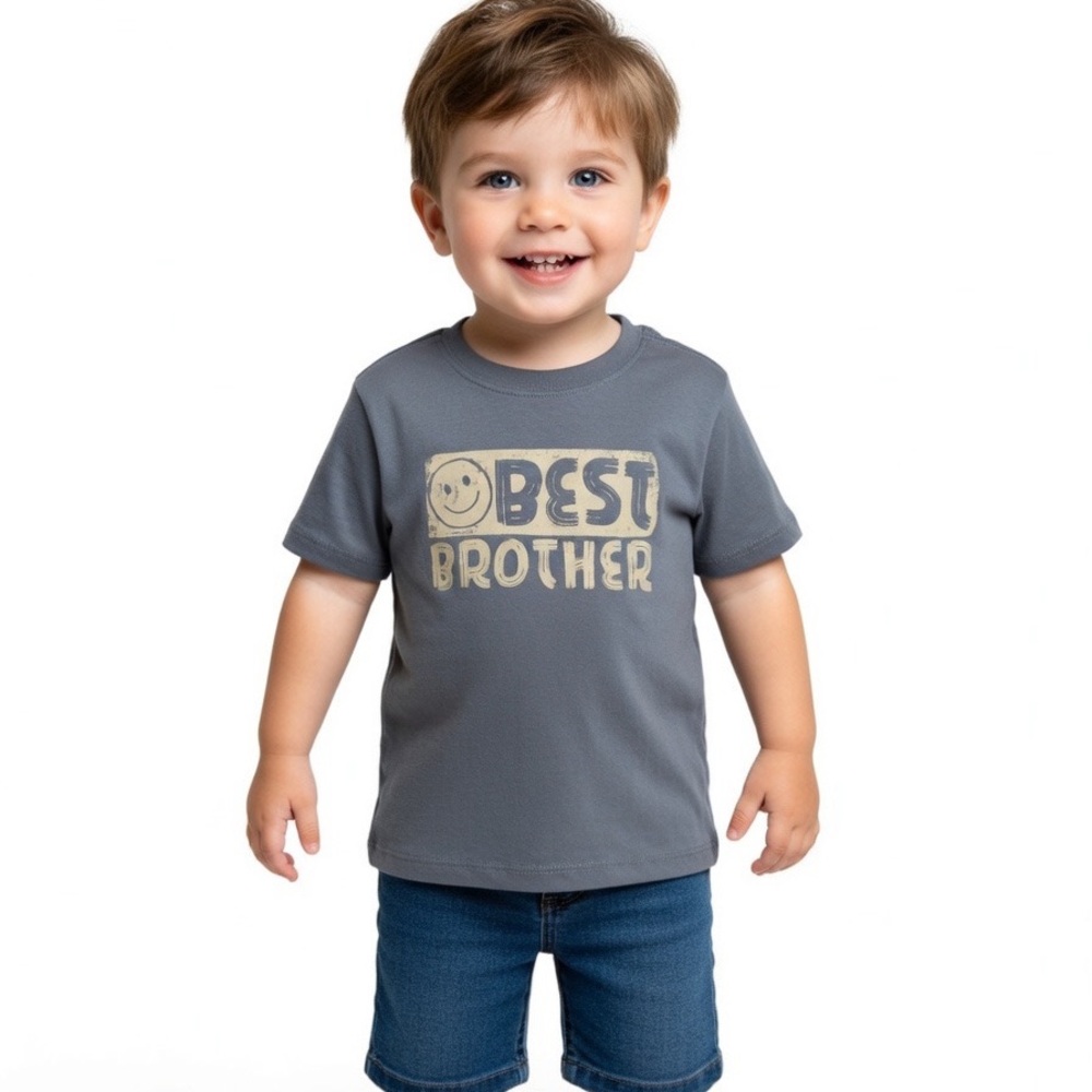 Toddler Boy Best Brother Short-Sleeve Graphic Tee - Blue